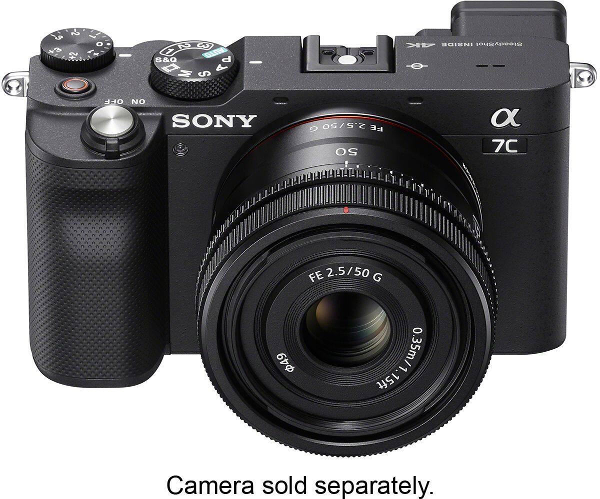 FE 50mm F2.5 G Full-frame Ultra-compact G Lens for Sony Alpha E-mount Cameras - Black