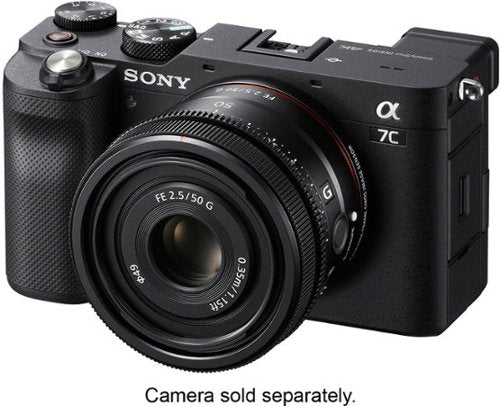 FE 50mm F2.5 G Full-frame Ultra-compact G Lens for Sony Alpha E-mount Cameras - Black