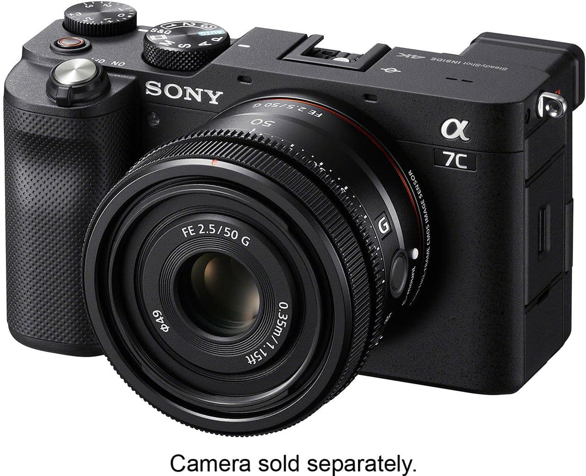 FE 50mm F2.5 G Full-frame Ultra-compact G Lens for Sony Alpha E-mount Cameras - Black