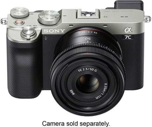 FE 50mm F2.5 G Full-frame Ultra-compact G Lens for Sony Alpha E-mount Cameras - Black