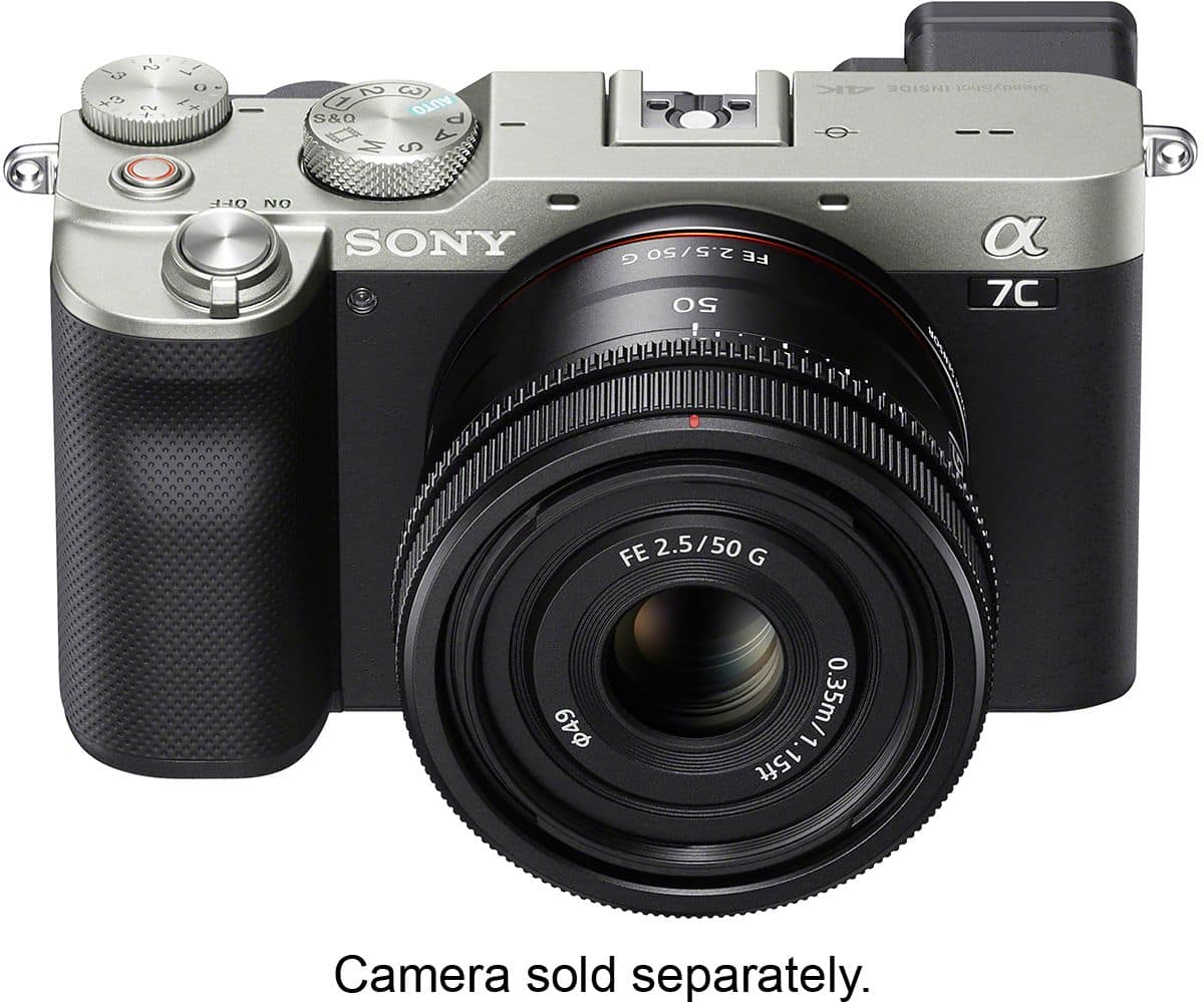 FE 50mm F2.5 G Full-frame Ultra-compact G Lens for Sony Alpha E-mount Cameras - Black