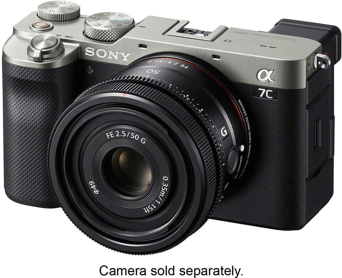 FE 50mm F2.5 G Full-frame Ultra-compact G Lens for Sony Alpha E-mount Cameras - Black