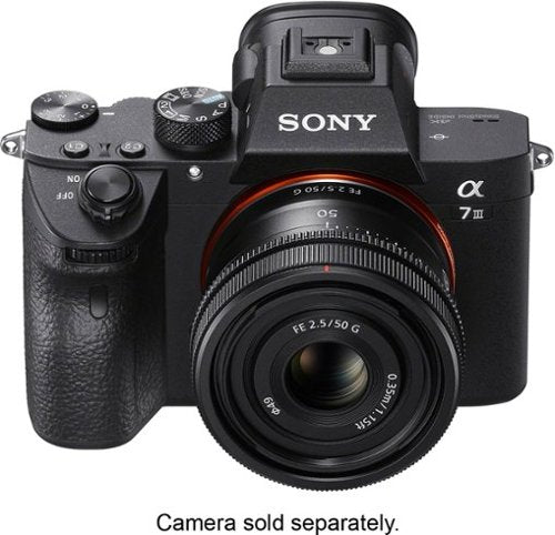 FE 50mm F2.5 G Full-frame Ultra-compact G Lens for Sony Alpha E-mount Cameras - Black