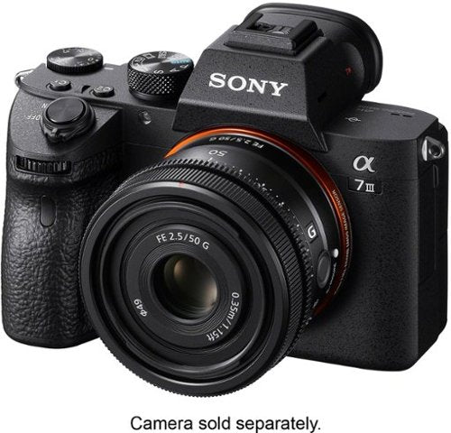 FE 50mm F2.5 G Full-frame Ultra-compact G Lens for Sony Alpha E-mount Cameras - Black