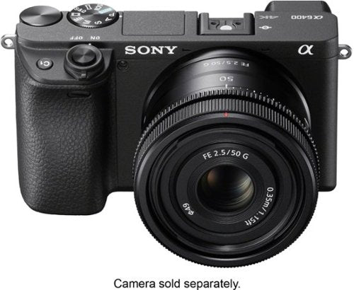FE 50mm F2.5 G Full-frame Ultra-compact G Lens for Sony Alpha E-mount Cameras - Black