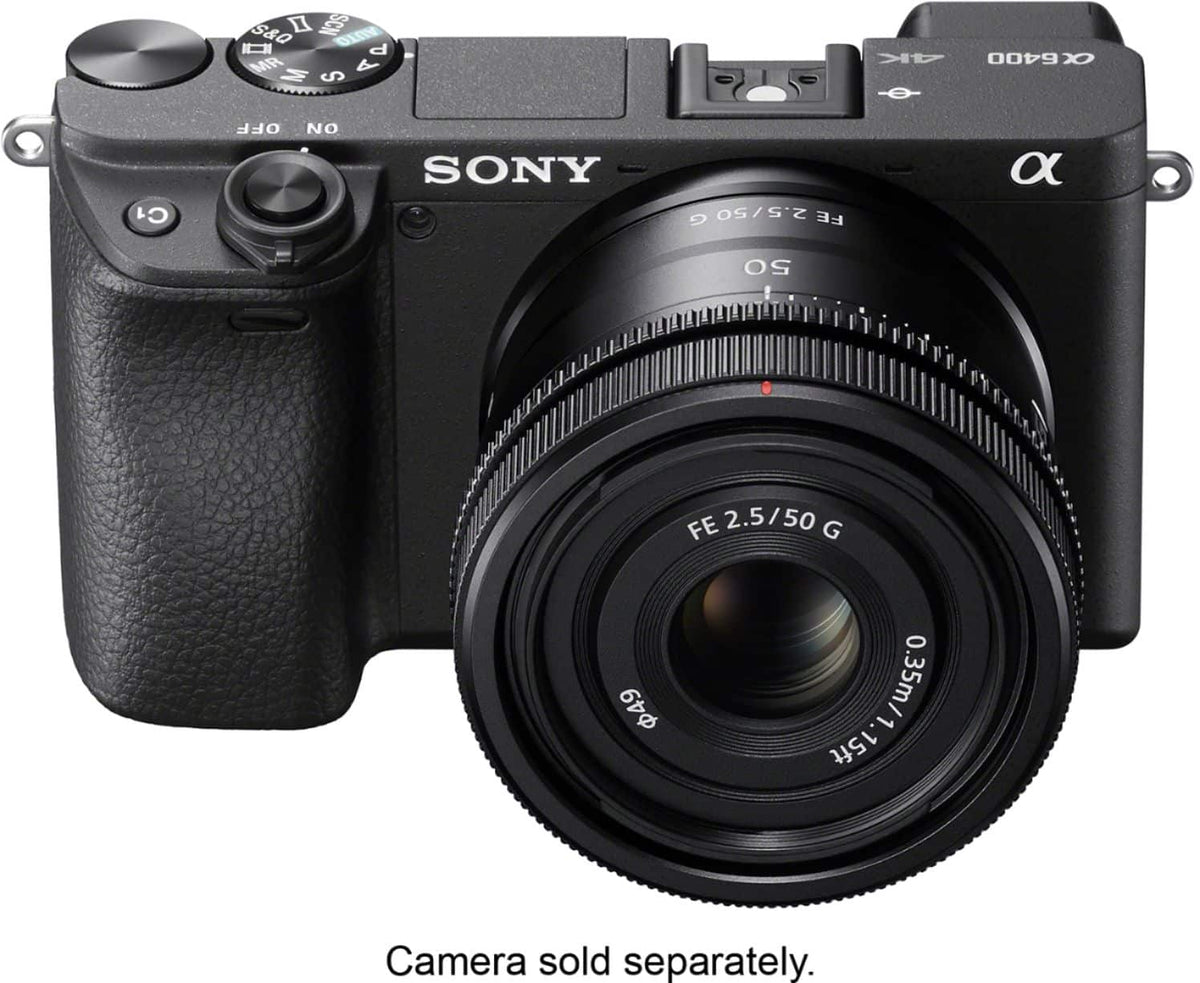 FE 50mm F2.5 G Full-frame Ultra-compact G Lens for Sony Alpha E-mount Cameras - Black