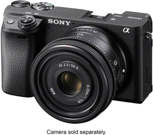 FE 50mm F2.5 G Full-frame Ultra-compact G Lens for Sony Alpha E-mount Cameras - Black