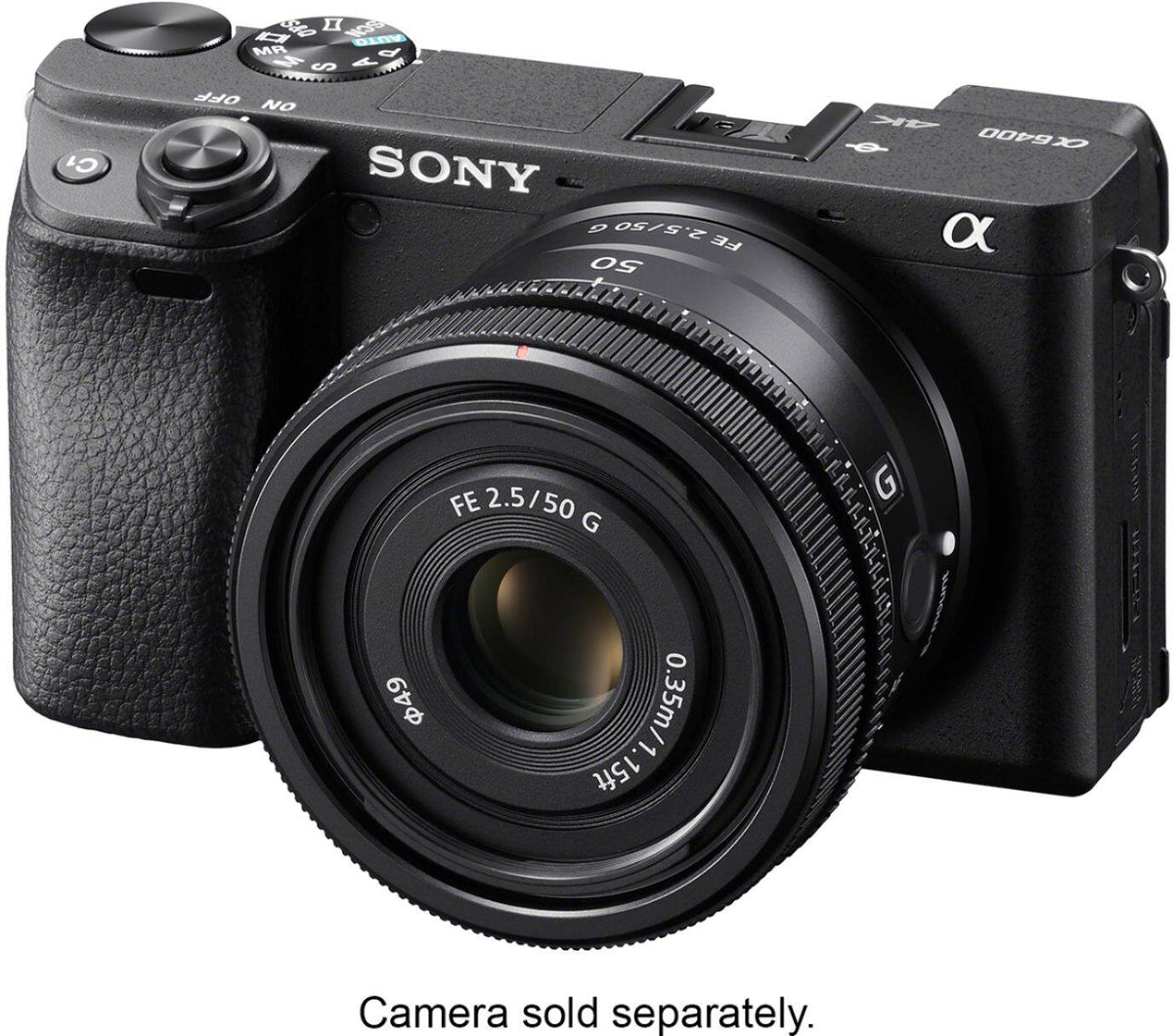 FE 50mm F2.5 G Full-frame Ultra-compact G Lens for Sony Alpha E-mount Cameras - Black