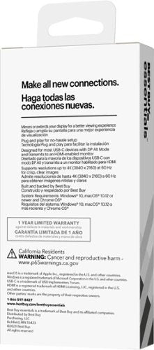 Best Buy essentials™ - USB-C to HDMI Adapter - White