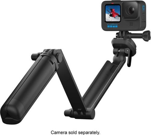 3-Way Tripod/Grip/Arm Compatible with All GoPro Cameras - Black