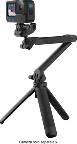 3-Way Tripod/Grip/Arm Compatible with All GoPro Cameras - Black