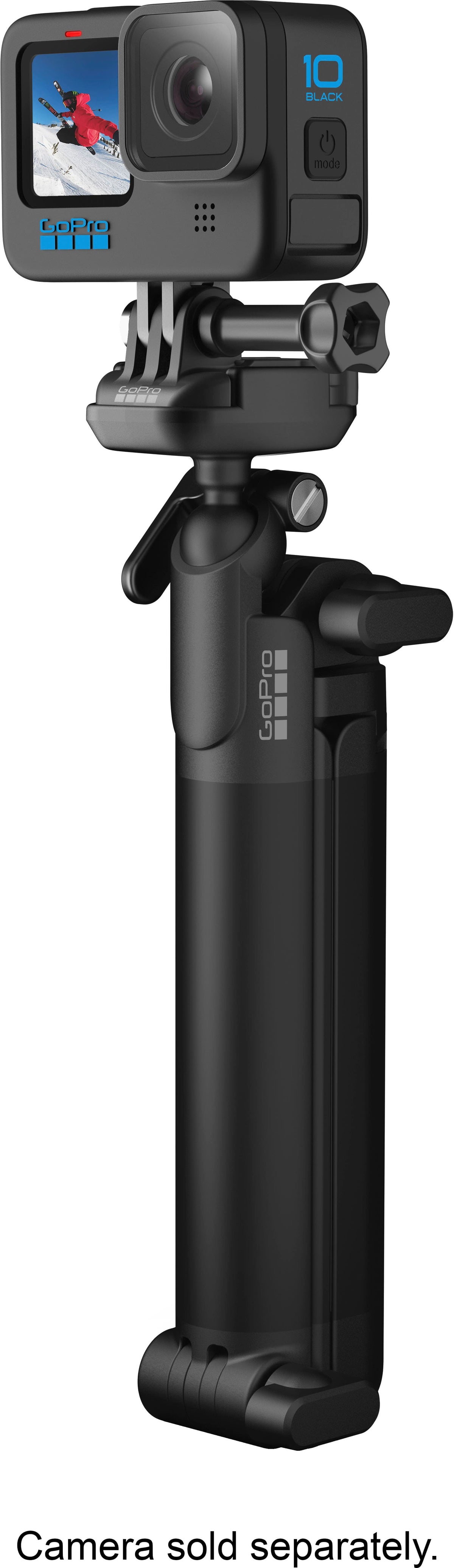 3-Way Tripod/Grip/Arm Compatible with All GoPro Cameras - Black