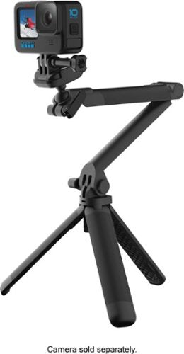 3-Way Tripod/Grip/Arm Compatible with All GoPro Cameras - Black