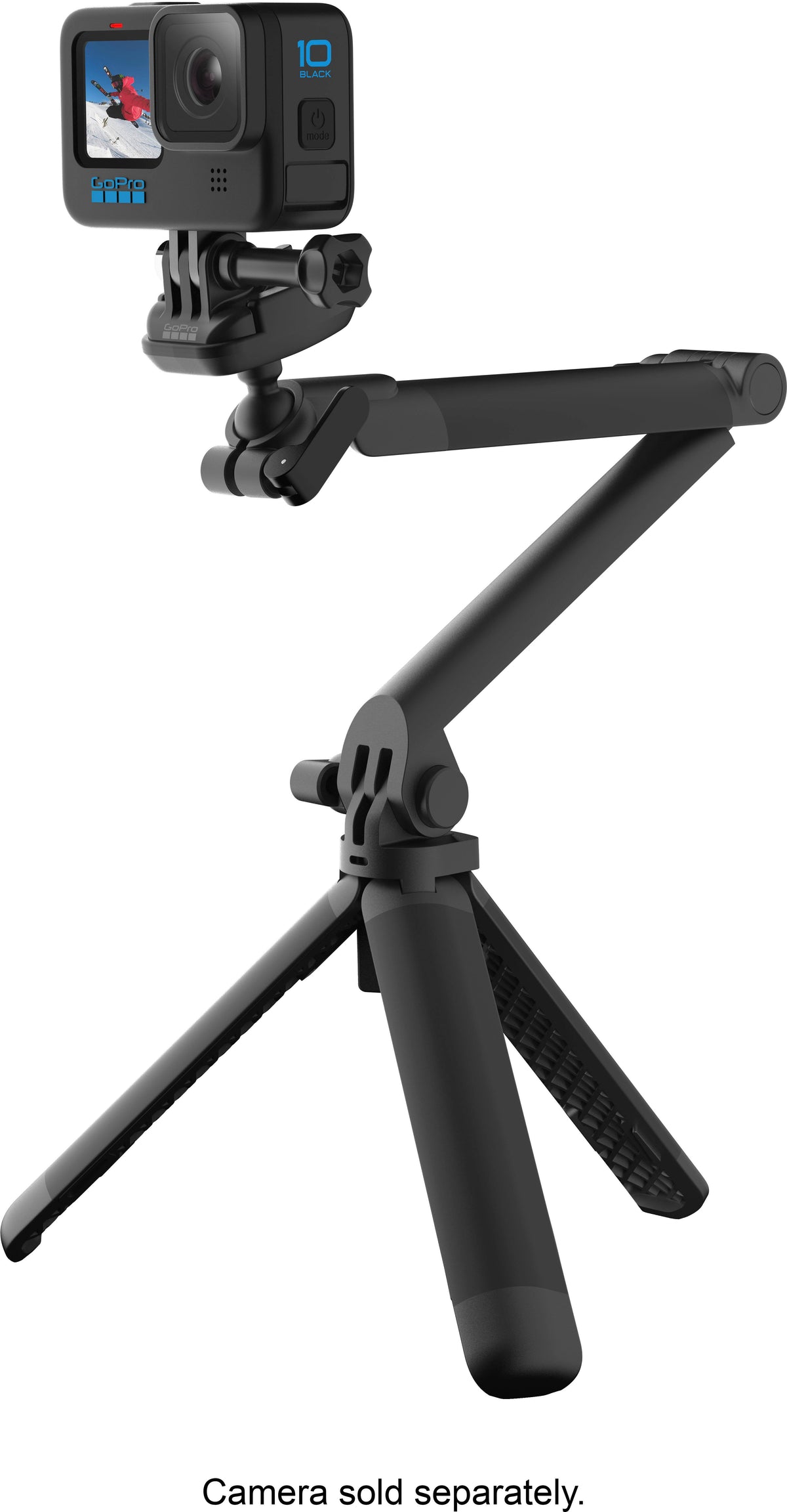 3-Way Tripod/Grip/Arm Compatible with All GoPro Cameras - Black