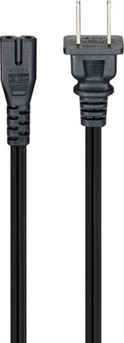 Best Buy essentials™ - 6' 2-Slot Polarized Power Cord - Black