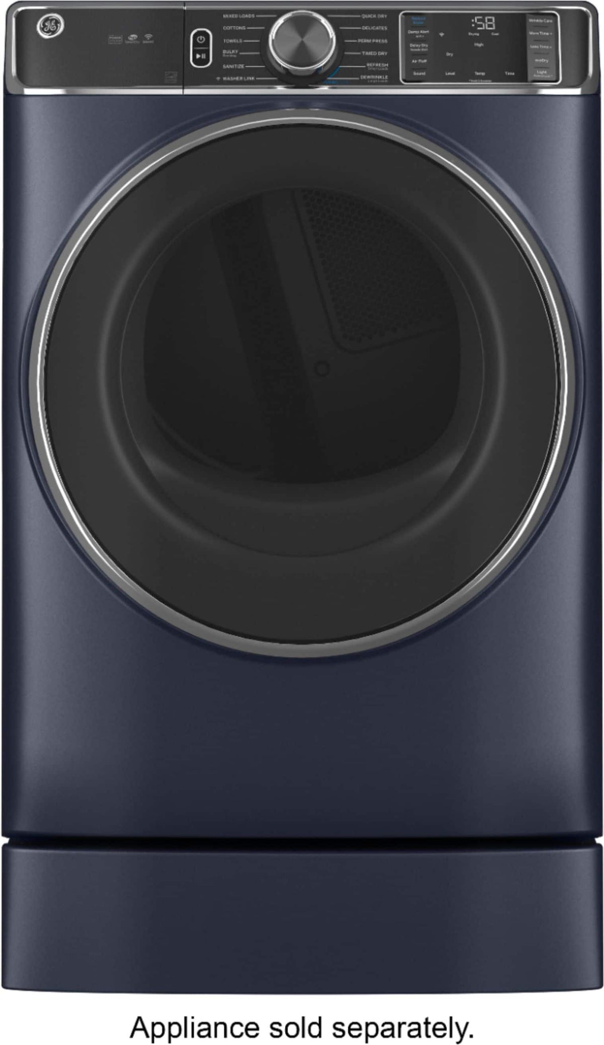 GE - 7" RightHeight Riser - Laundry Pedestal for Select Washers and Dryers - Sapphire Blue