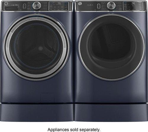 GE - 7" RightHeight Riser - Laundry Pedestal for Select Washers and Dryers - Sapphire Blue