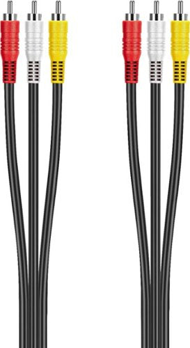 Best Buy essentials™ - 6' Composite A/V Cable - Black