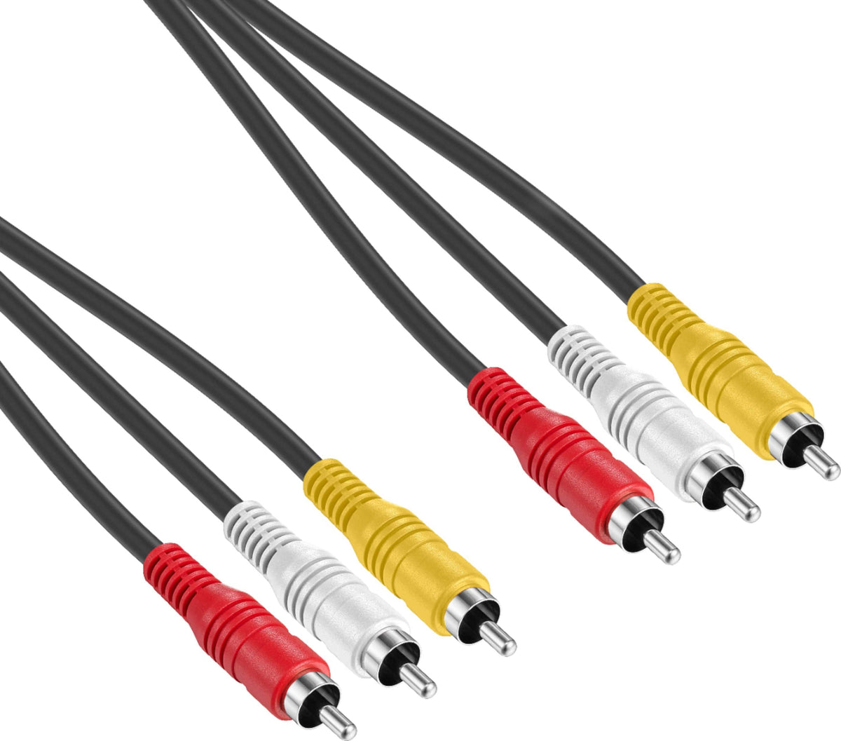 Best Buy essentials™ - 6' Composite A/V Cable - Black