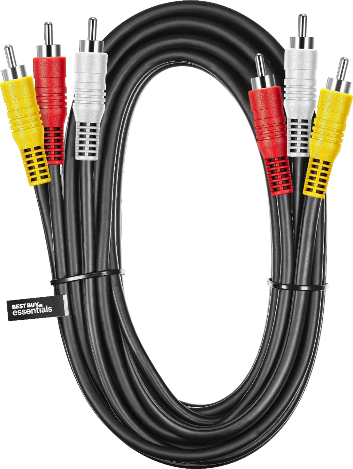 Best Buy essentials™ - 6' Composite A/V Cable - Black