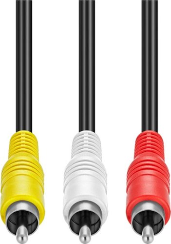 Best Buy essentials™ - 6' Composite A/V Cable - Black