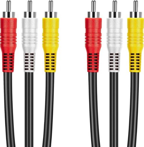 Best Buy essentials™ - 6' Composite A/V Cable - Black