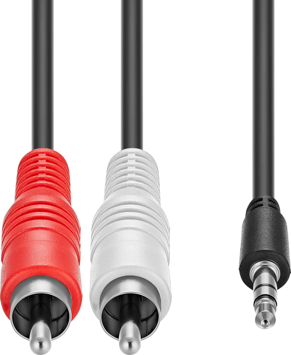 Best Buy essentials™ - 6' 3.5 mm to Stereo Audio RCA Cable - Black