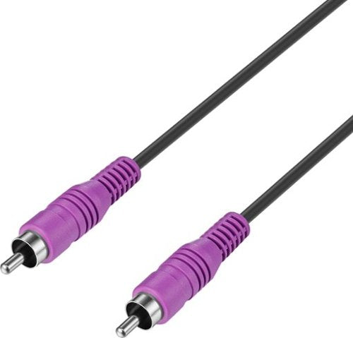 Best Buy essentials™ - 15’ RCA Cable for Subwoofers - Black