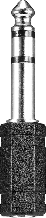 Best Buy essentials™ - Female 3.5 mm to Male 1/4" Audio Adapter - Black