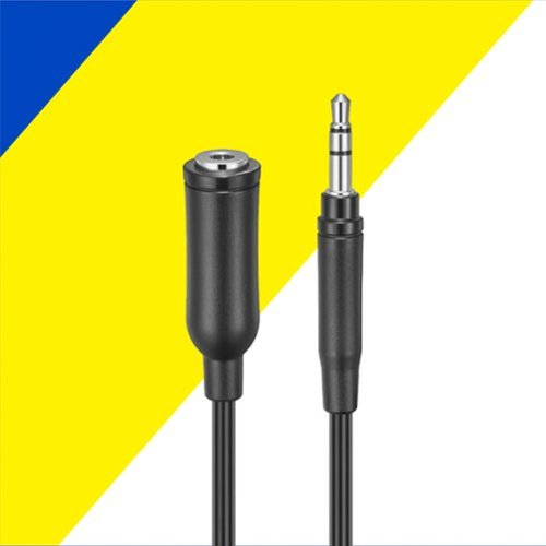 Best Buy essentials™ - 6' 3.5mm Male-to-Female Audio Extension Cable - Black