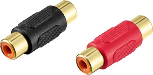 Best Buy essentials™ - RCA Coupler (2-Pack) - Black