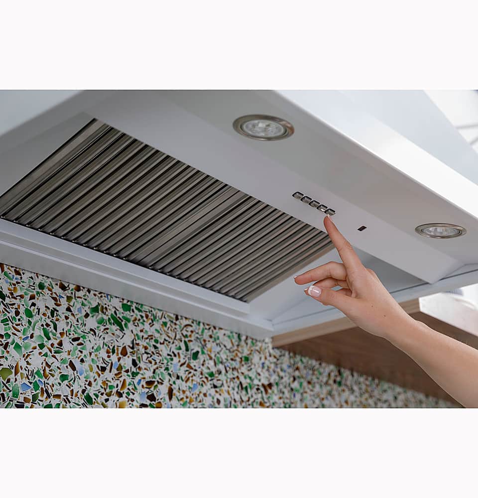 Café - 30 inches - Convertible - Wall Range Hood - Matte White