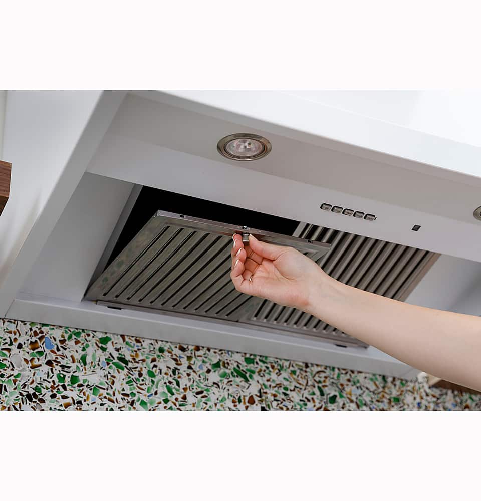 Café - 36 inches - Convertible - Wall Range Hood - Matte White