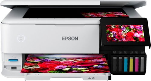 Epson - EcoTank Photo ET-8500 Wireless Color All-in-One Supertank Printer - White