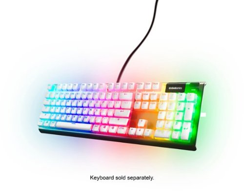 SteelSeries - PRISMCAPS – Universal Double Shot PBT Keycaps - White