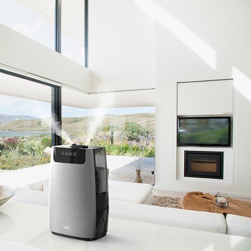 Pure Enrichment - MistAir Silver 0.4 Gal. Ultrasonic Cool Mist Humidifier - White