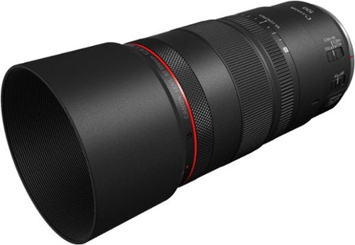 Canon - RF100mm F2.8 L MACRO IS USM Telephoto Lens for EOS R-Series Cameras - Black