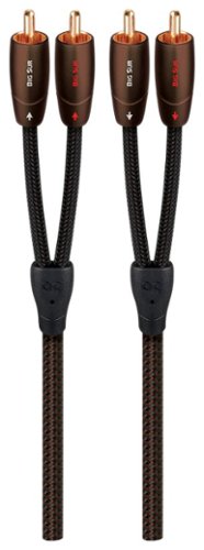 AudioQuest - Big Sur RCA > RCA 4.9' Analog Audio Interconnect Cable - Brown on Black