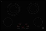 Bertazzoni - 30 in. Wide 4 Element Professional Series 30” Built-in Electric Ceran Cooktop - Black