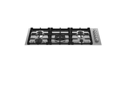Bertazzoni - 36 in. Wide 5 Burner Master Series Drop-In Gas Cooktop - Stainless Steel