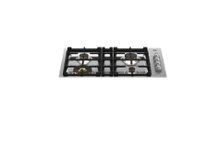 Bertazzoni - 36 in. Wide 4 Burner Master Series Drop-In Gas Cooktop - Stainless Steel