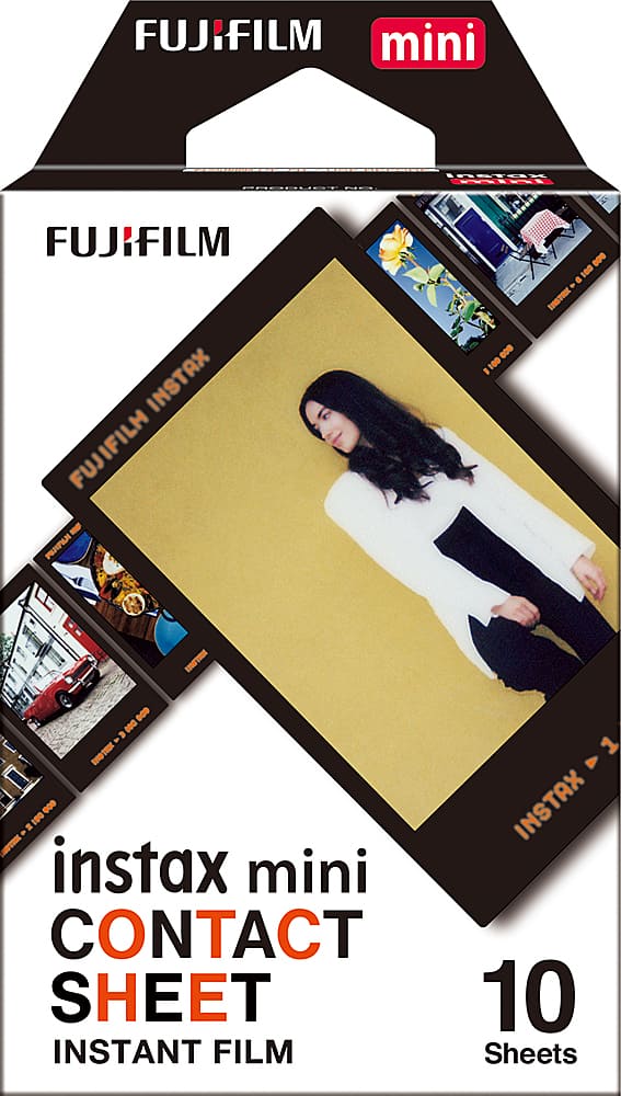 Fujifilm - instax mini Contact Sheet Instant Film - Black
