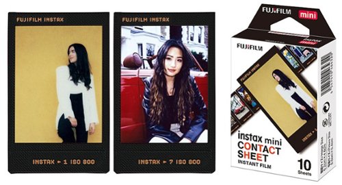 Fujifilm - instax mini Contact Sheet Instant Film - Black