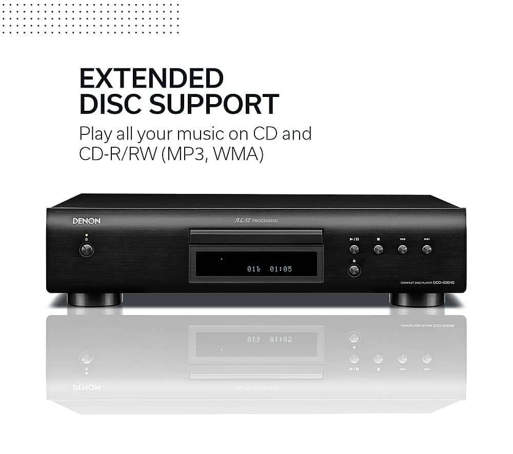 Denon - CD Player - Black