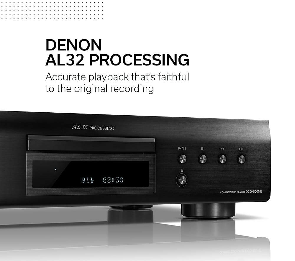Denon - CD Player - Black