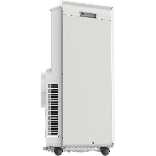 Keystone - 115V Portable Air Conditioner with Follow Me Remote Control for a Room up to 350 Sq. Ft - White