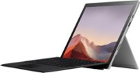 Microsoft - Geek Squad Certified Refurbished Surface Pro 7 - 12.3" Touch Screen - 128GB SSD with Black Type Cover - Platinum