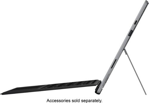 Microsoft - Geek Squad Certified Refurbished Surface Pro 7 - 12.3" Touch Screen - 128GB SSD with Black Type Cover - Platinum
