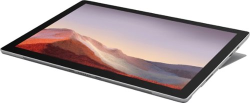 Microsoft - Geek Squad Certified Refurbished Surface Pro 7 - 12.3" Touch Screen - 128GB SSD with Black Type Cover - Platinum