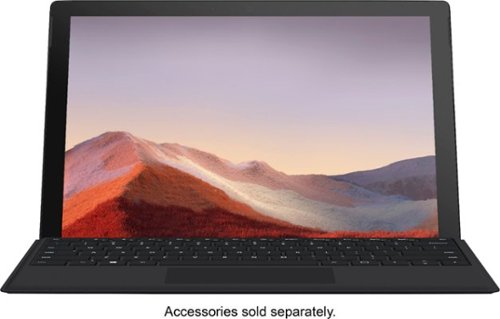 Microsoft - Geek Squad Certified Refurbished Surface Pro 7 - 12.3" Touch Screen - 256GB SSD with Black Type Cover - Matte Black
